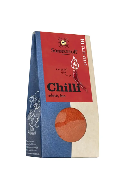 Sonnentor - Chilli bio extra ostré, mleté 40g (Kayenský pepř)