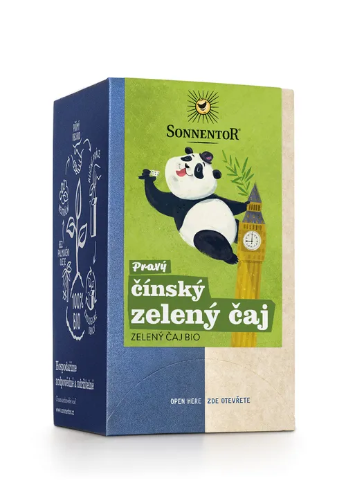 Sonnentor - Pravý čínský zelený čaj bio 27 g porc. dvoukomorový