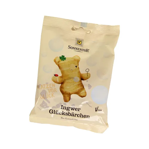 Sonnentor - Gumoví medvídci se zázvorem - Štěstí bio 100g