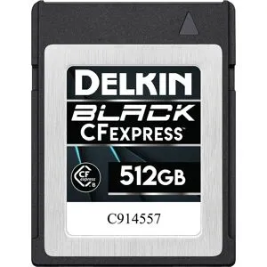 Delkin CFexpress Black 512GB R1645/W1405 (typ B)