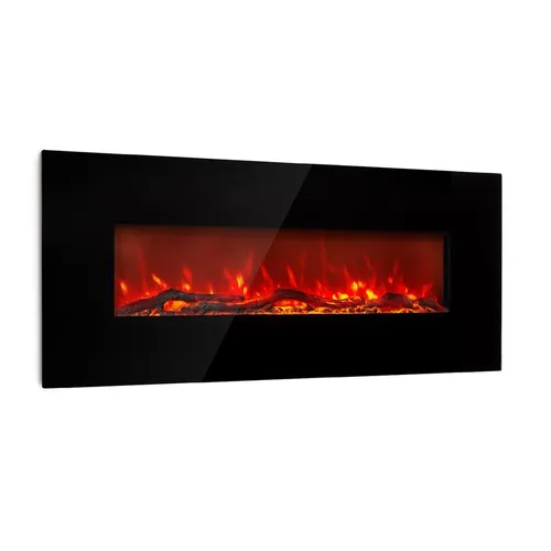 Klarstein Lausanne Long, elektrický krb, 1600 W, 2 úrovně výkonu, 128 cm