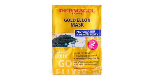 Dermacol Gold Elixir μάσκα προσώπου με χαβιάρι