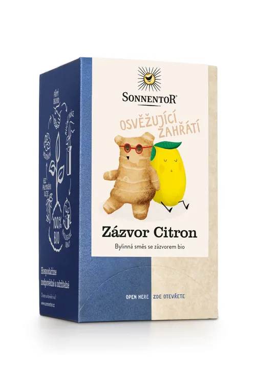 Sonnentor - Zázvor Citron bio 32,4g porc. dvoukomorový