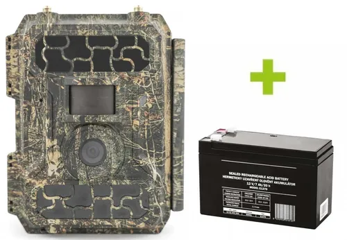 Trail Camera, Hunting Camera OXE Panther 4G, externer Akku und Netzkabel + 32 GB SD-Karte und 12 Batterien KOSTENLOS!