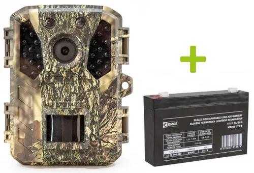 Wildkamera OXE Gepard II, 6V/7Ah externer Akku und Netzkabel + 32GB SD-Karte und 4 Akkus GRATIS!