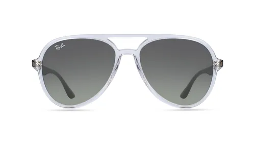 Ray-Ban RB 4376 Unisex-Sluneční brýle Celoobrubové Pilot Plast-rámy, křišťálová čirá