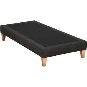 Sommier déco tapissier nuit noire - SOMEO 2x70x200