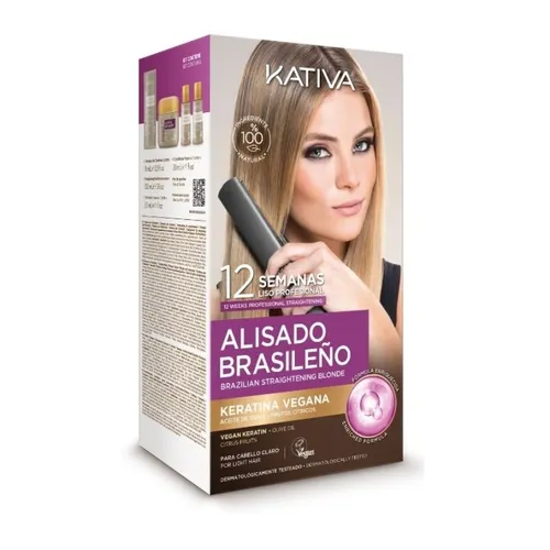Kativa ¡25% DTO! Alisado Brasileño para Cabellos Rubios Vegano 225 ml