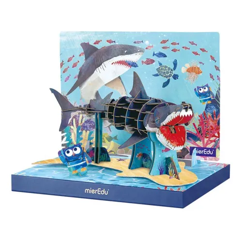 Pequeño Piloto ¡50% DTO! Eco 3D Puzle Tiburón Blanco (Deluxe)