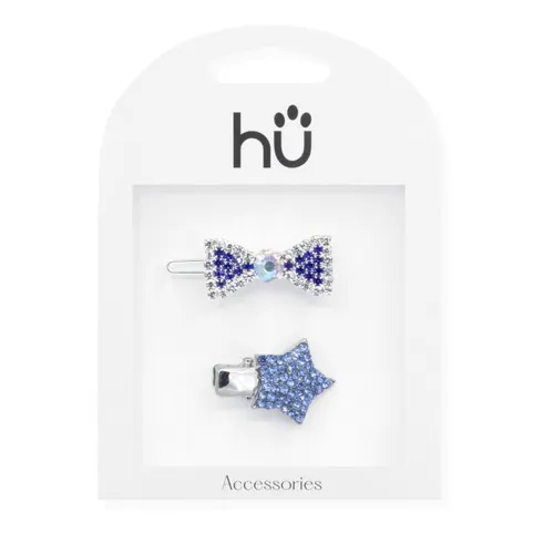Hu ¡20% DTO! Set 2 Pinzas Para Mascotas Estrella y Lacito