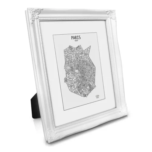 Casa Chic Regent Bilderrahmen rechteckig 25 x 20 cm Fotos Passepartout Glas Rokoko