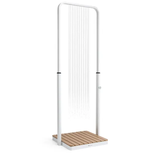 Blumfeldt Sumatra Breeze Square Gartendusche WPC Aluminium 70x55cm eckig