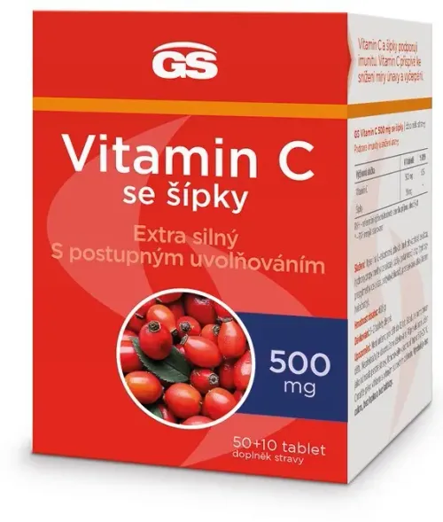 GS Vitamin C 500 mg se šípky 50+10 tablet