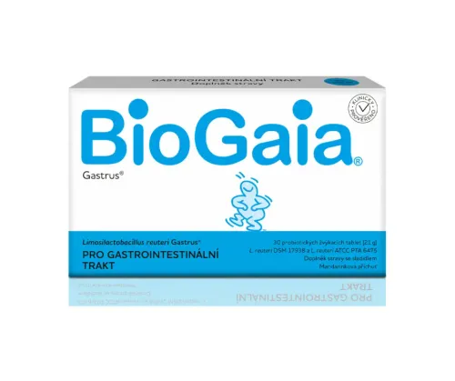 BioGaia Gastrus 30 probiotických žvýkacích tablet