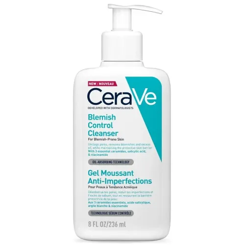 CeraVe Blemish Control čisticí gel proti nedokonalostem aknózní pleti 236 ml