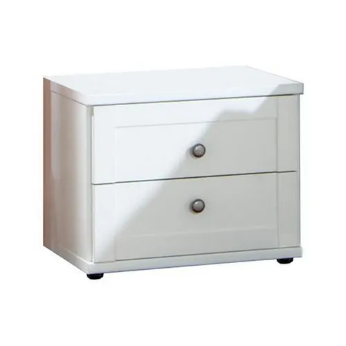 XXXL NOČNÍ STOLEK, bílá, 46/38/40 cm