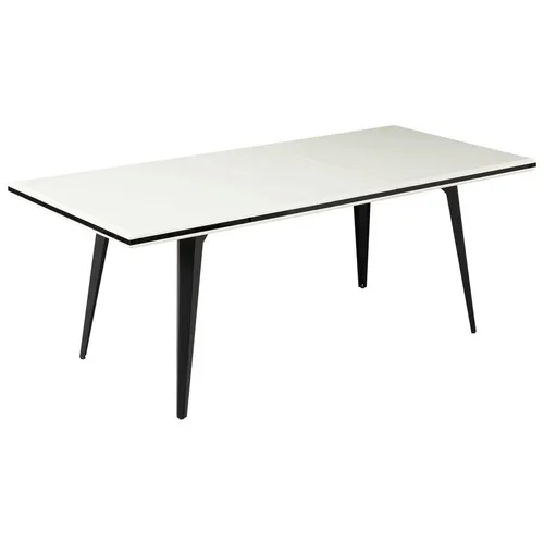 MID.YOU JÍDELNÍ STŮL, černá, bílá, 160-200/76/90 cm