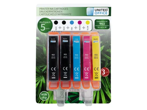 United Office® Náplně do tiskárny HP Multipack (Multipack 903, 5 kusů)