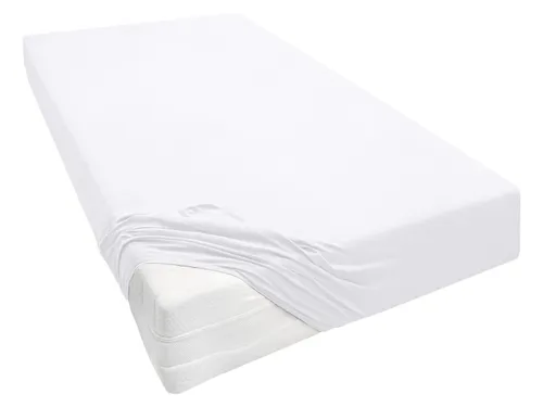 Biberna Žerzejové napínací prostěradlo (bílá, 90–100 x 200–220 cm)