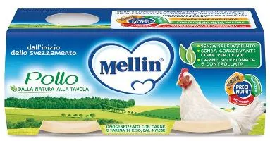 Mellin OMOGENEIZZATO Di Pollo 2 X 80 G