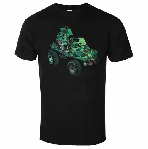 Metal T-Shirtänner Gorillaz - Group Green Jeep - ROCK OFF - GORTS02MB
