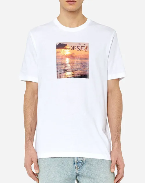 Diesel Μπλουζα T-Just-G24 T-Shirt A106400Catm-100 White