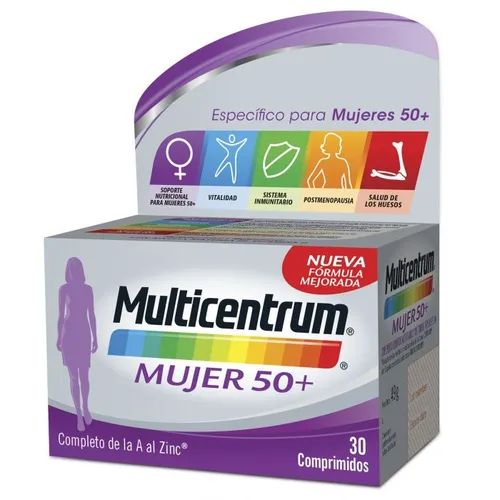 Multicentrum Mujer 50+  Multicentrum  Vitaminas y minerales