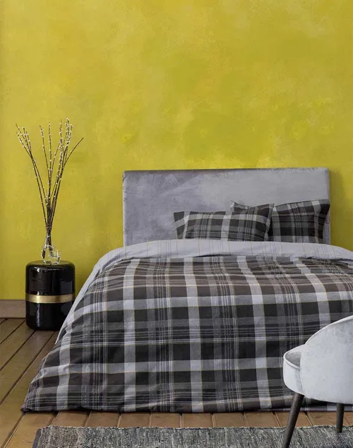Nima Σετ Σεντόνια Μονά - Noit Dark Gray (Διάστασεις :170×260) N30306