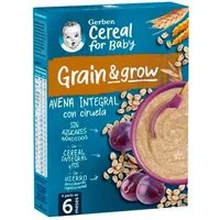 Gerber Avena Integral Con Ciruela 1 Estuche 250 Gr