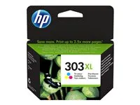 HP 303XL Farve (cyan, magenta, gul) 415 sider Blæk T6N03AE