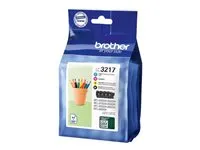 Brother LC 3217 Value Pack Sort Gul Cyan Magenta 550 sider Blæk
