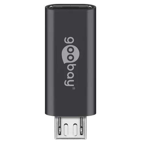Goobay USB-C Hun til USB Micro 2.0 Han Adapter Sort