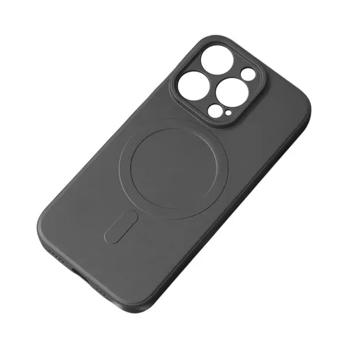 iPhone 14 Plus Silicone Case Magsafe Magnetic Silicone Case - Black