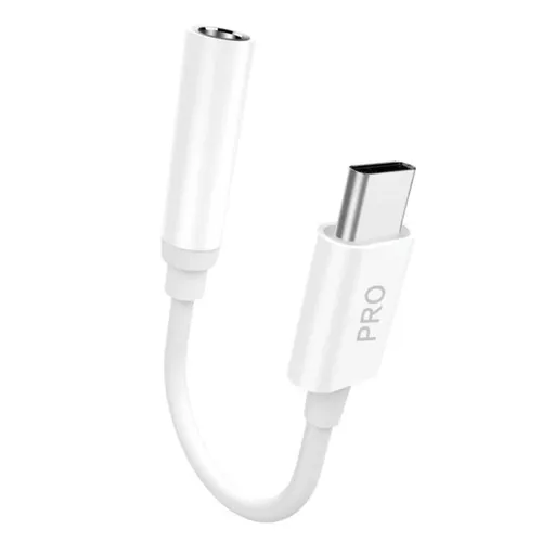 Dudao L16CPro USB-C to 3.5mm Jack adapter hvid