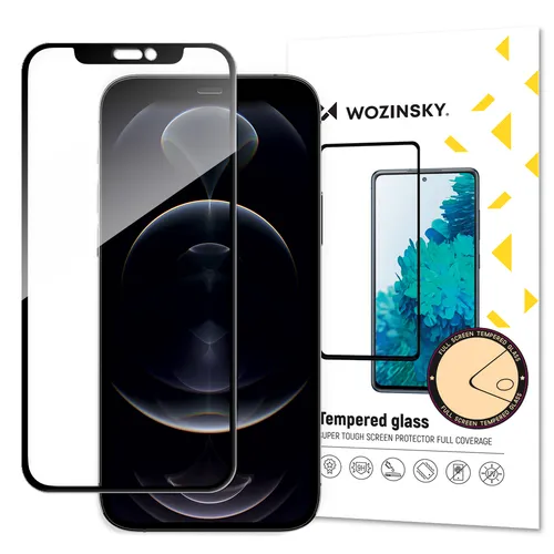 Wozinsky Skærmbeskytter 9H sort Apple iPhone 13/13 Pro/14