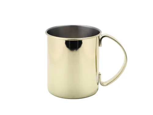 Echtwerk Sada nerezových hrnků Moscow Mule, 2dílná/4dílná (4dílná sada, 1 000 ml, zlatá)
