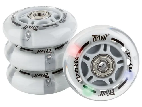 Crivit Kolečka na in-line brusle 72 / 80 / 84 / 90 mm (Led 72 mm)