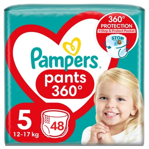 Pampers Pants 5 plenkové kalhotky 11-17kg 48 ks