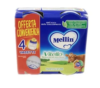 Mellin OMOGENEIZZATO Di Vitello 4 X 80 G