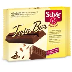 Schar Twin Bar Wafer Ricoperto di Cioccolato al Latte 65 g