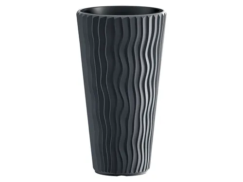 Prosperplast Květináč s vložkou Sandy Slim (Š 30 x V 53 x H 30 cm, antracitová)
