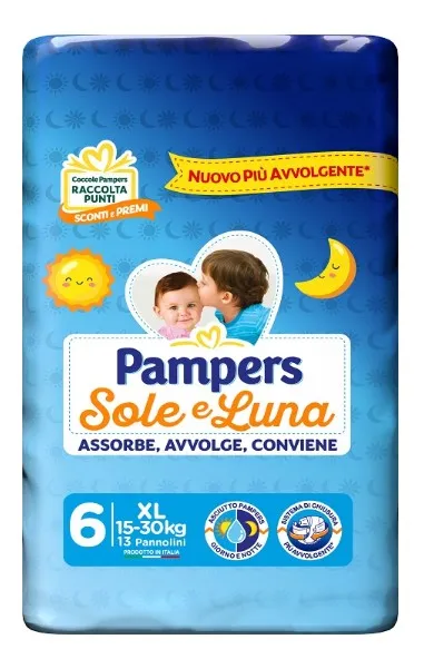 Pampers Sole&Luna Xl 13 Pezzi