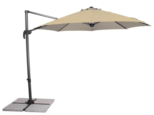 Schneider Slunečník s LED osvětlením Ampel Sombra (přírodní)