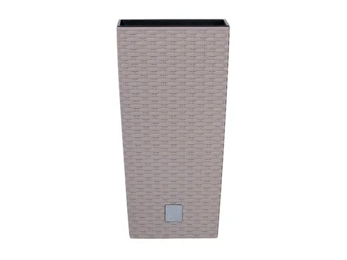 Prosperplast Květináč s vložkou Rato Square (Š 23 x V 42 x H 23 cm, kávová)