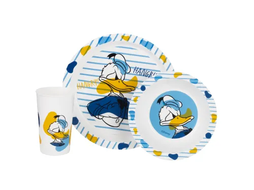 Dětský snídaňový set, 3dílný (Donald)