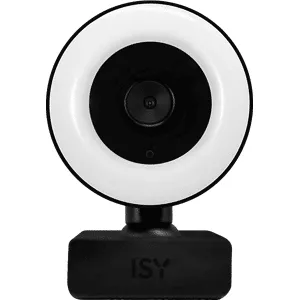 ISY Webcam Full Hd Avec Ring Light Noir (iw 1080-1)