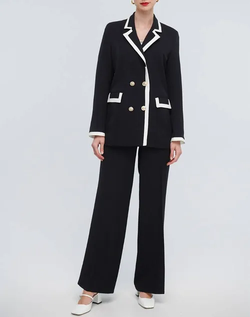 Fibes Κουστουμι 02-2694-Black/White Black