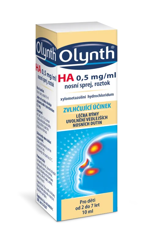 Olynth® HA 0,5 mg/ml, nosní sprej, roztok 10 ml