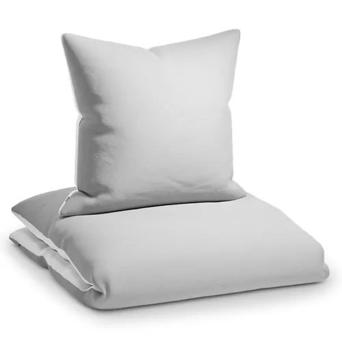 Sleepwise Soft Wonder-Edition Ropa de cama 135x200 cm Gris claro/Blanco