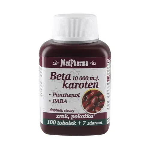 MedPharma Beta karot.10.000 m.j.Pant.+ Paba 107 kapslí
